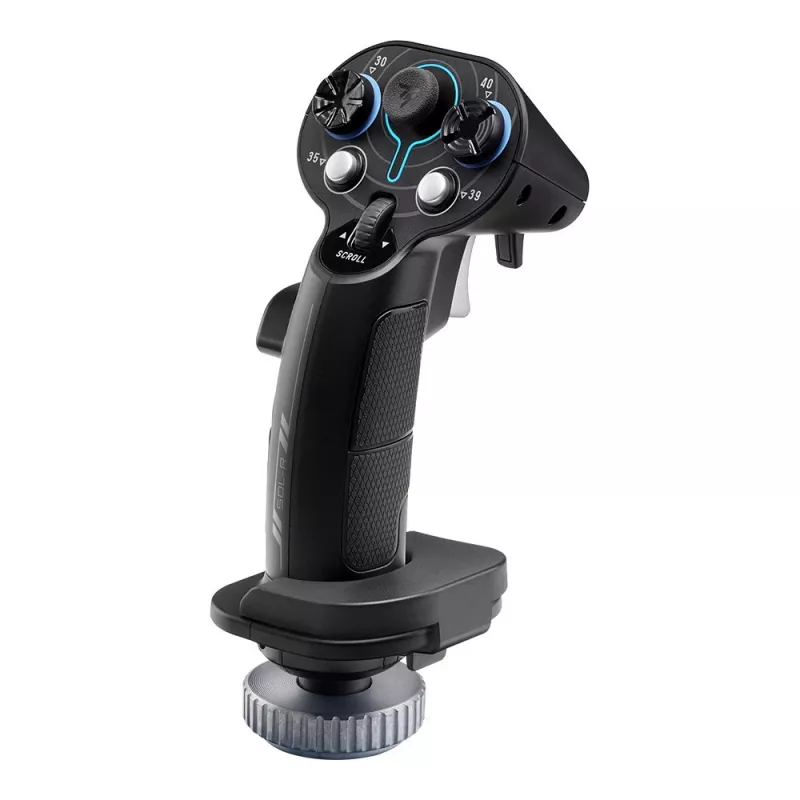 Flightstick-lisäkahva Thrustmaster Sol-R 3 AVA, musta, USB Type-C, analoginen/digitaalinen, PC, 75×115×200 mm