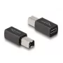 DeLOCK USB 2.0 -sovitin USB Type-C liitäntä - Type-B liitin 65839