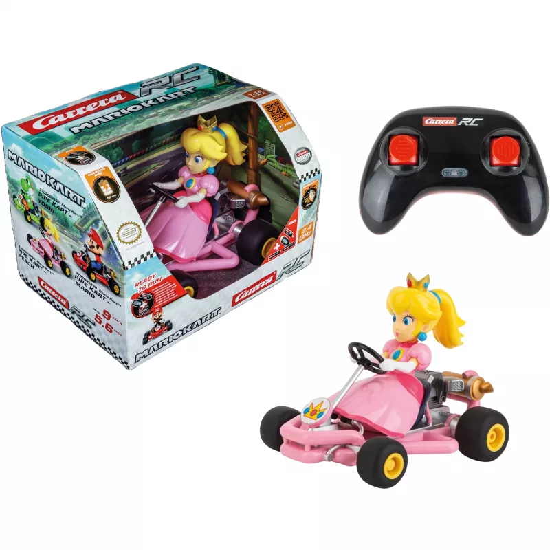 Carrera RC 370200986P Mario Kart Pipe Kart Peach, 2,4 GHz, akun käyttöaika 30 min, 6-vuotiaille ja vanhemmille