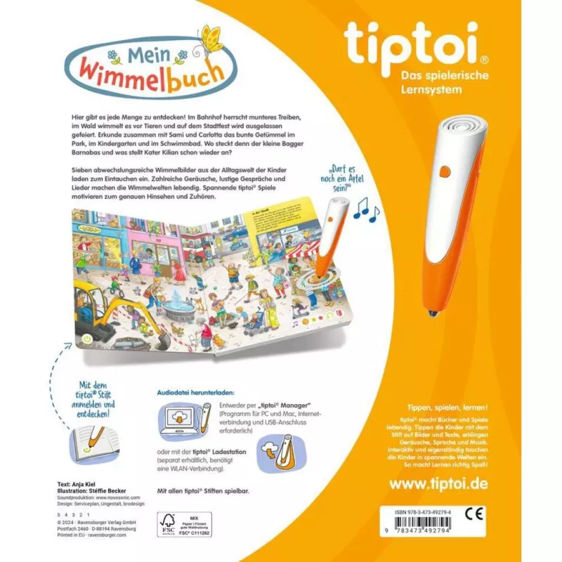 tiptoi Mein Wimmelbuch, oppimiskirja