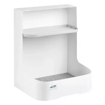 Ergo Office pöydänalainen säilytyslaatikko / järjestelijä lisäosatelineellä, valkoinen, max. 5 kg, ER-442