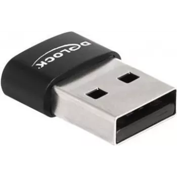Delock - USB-sovitin - USB (M) - USB-C (W) - USB2.0 5 A - musta (60002)