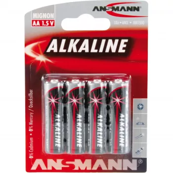 Kertakäyttöparisto Ansmann 5015563 alkaline AA musta harmaa