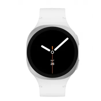 Samsung Galaxy Watch 8 3,3 cm (1,3 inch) AMOLED 40 mm digitaalinen 438 x 438 pikseliä kosketusnäyttö hopea Wi-Fi GPS (satelliitti)