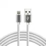 everActive kaapeli USB Lightning 1 m - valkoinen, silikoni, pikalataus, 2,4A - CBS-1IW