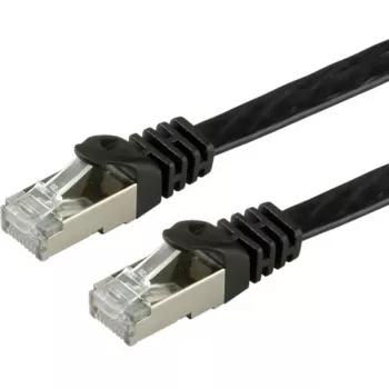 VALUE - patch-kaapeli - RJ-45 (M) - RJ-45 (M) - 3 m - FTP - CAT 6a - halogeeniton, valettu, kierretty, litteä - musta (21.99.0833)