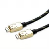 ROLINE 11.04.5921 DisplayPort-kaapeli 2 m musta - kulta (11.04.5921)