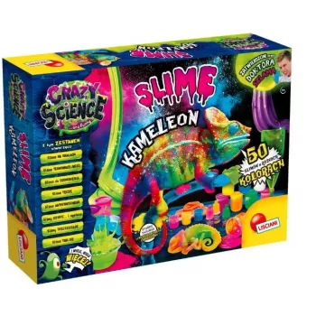 Liscianigiochi tiedesarja Crazy Science Slime Chameleon 304-PL89246 – opetuksellinen limakokeilusarja