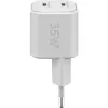 USB-C-pikalaturi Nano, PD, GaN, 35 W (valkoinen, 2x USB-C, Power Delivery 3.0)