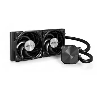Montech HyperFlow Silent 240 prosessorin All-in-One-nestejäähdytin 12 cm musta 1 kpl