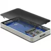SSD-kotelo DELOCK 42594 musta hopea M.2