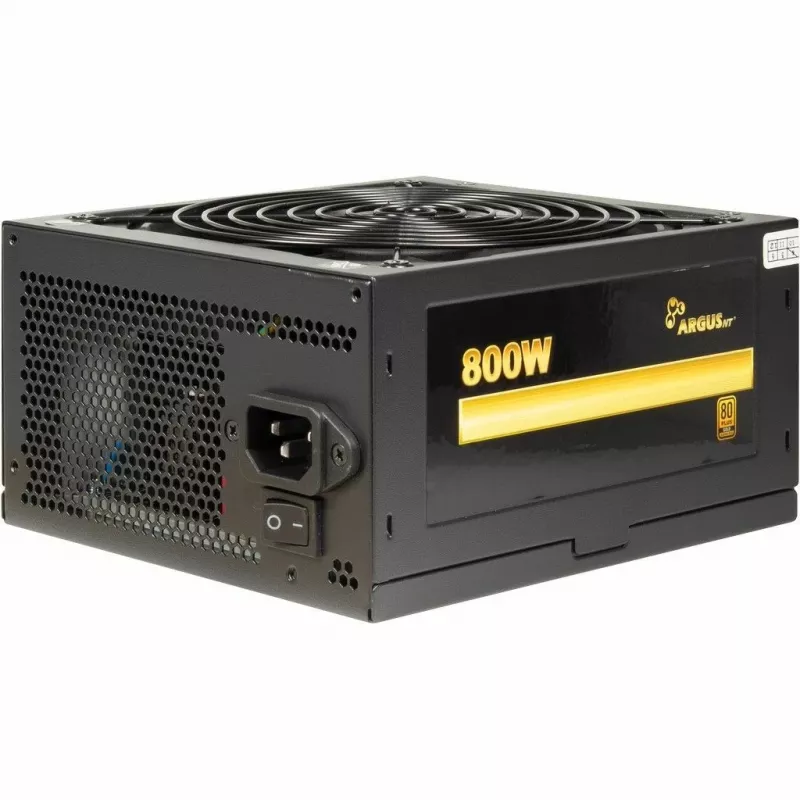 Virtalähde Inter-Tech Argus GPS-800 800W, 80+ Gold, ATX, 14cm tuuletin