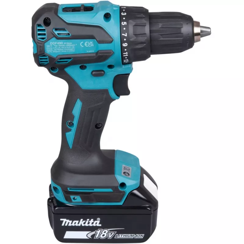 Makita DDF490Z akkuporakone musta