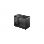 DeepCool CH160 PLUS R-CH160-BKNGM0-G kompakti (SFF) tietokonekotelo, Mini-ITX/Micro-ATX, karkaistu lasi, musta