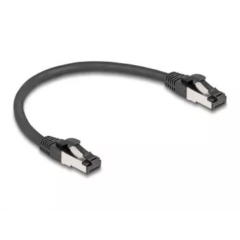 Verkkokaapeli DeLOCK 80566 RJ-45 Cat8.1 0,25 m musta