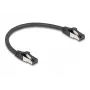Verkkokaapeli DeLOCK 80566 RJ-45 Cat8.1 0,25 m musta