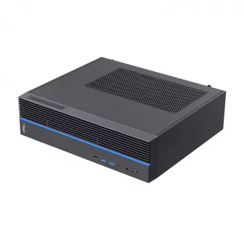 Akyga AK-302-01BL SFF-tietokonekotelo, Micro-ATX / Mini-ITX, USB-C + 2x USB 3.0 + USB 2.0, ilman virtalähdettä, musta