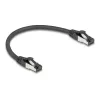 Verkkokaapeli DeLOCK 80566 RJ-45 Cat8.1 0,25 m musta