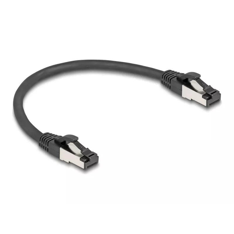 Verkkokaapeli DeLOCK 80566 RJ-45 Cat8.1 0,25 m musta