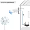 Ulkoinen 4G/5G LTE-antenni QOLTEC 9 dBi, N-liitin, 3 m kaapeli
