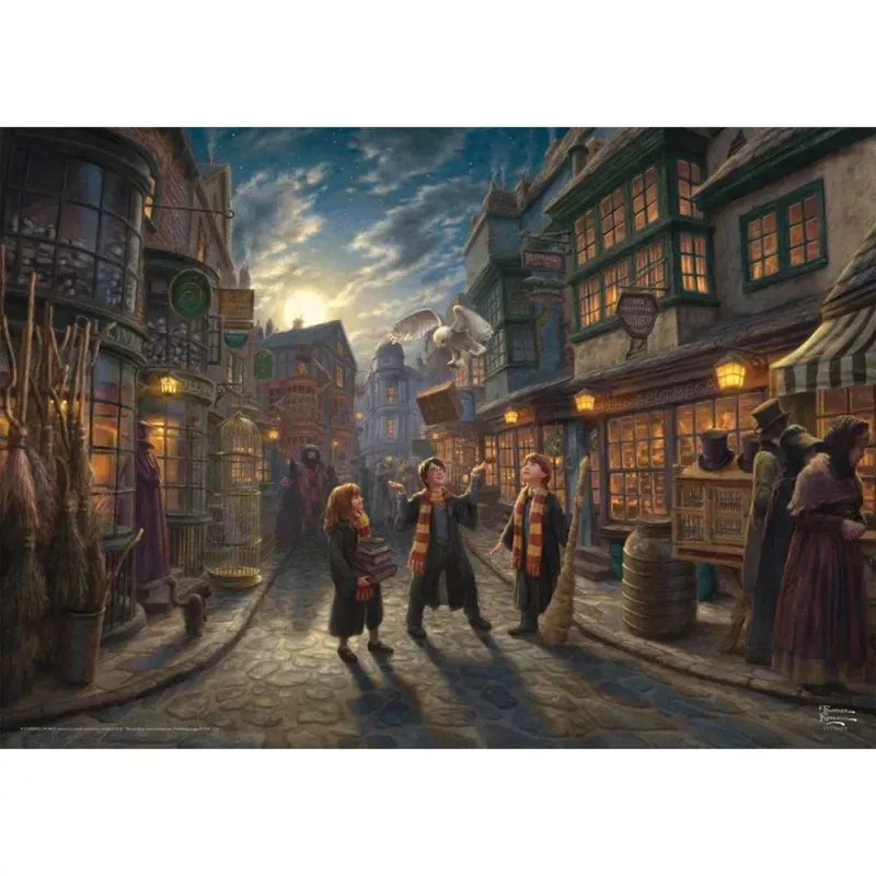 Thomas Kinkade Studios Wizarding World Harry Potter - Diagon Alley, palapeli 1000 palaa