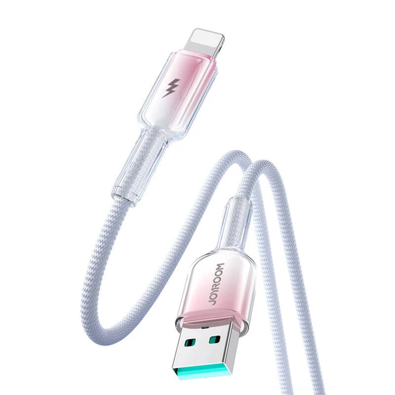 USB-A–Lightning-kaapeli Joyroom S-A42 3A 1,2 m valkoinen