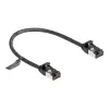 Verkkokaapeli DeLOCK RJ45-kaapeli pistoke-pistoke Cat.8.1 0,25 m musta