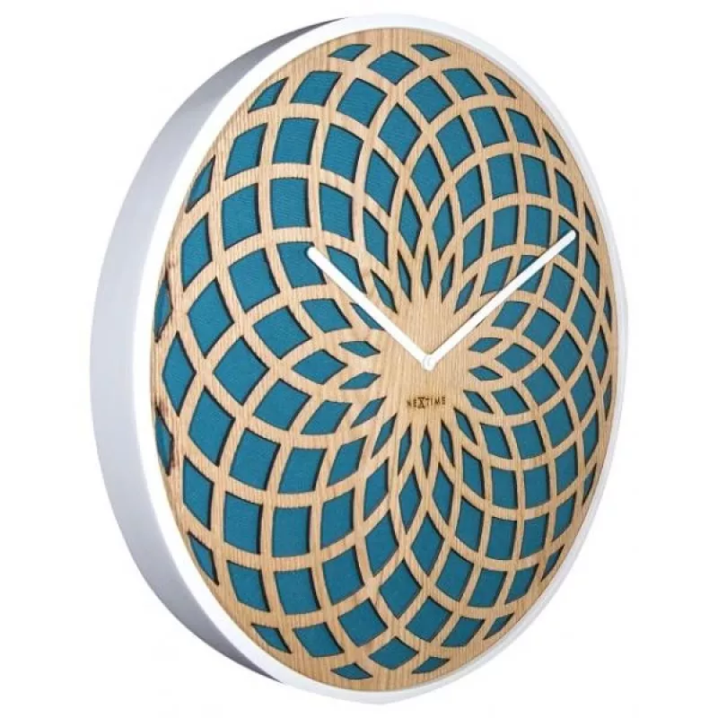 NeXtime kello 3149tq Sun Large, Ø50 cm, seinäkello, turkoosi