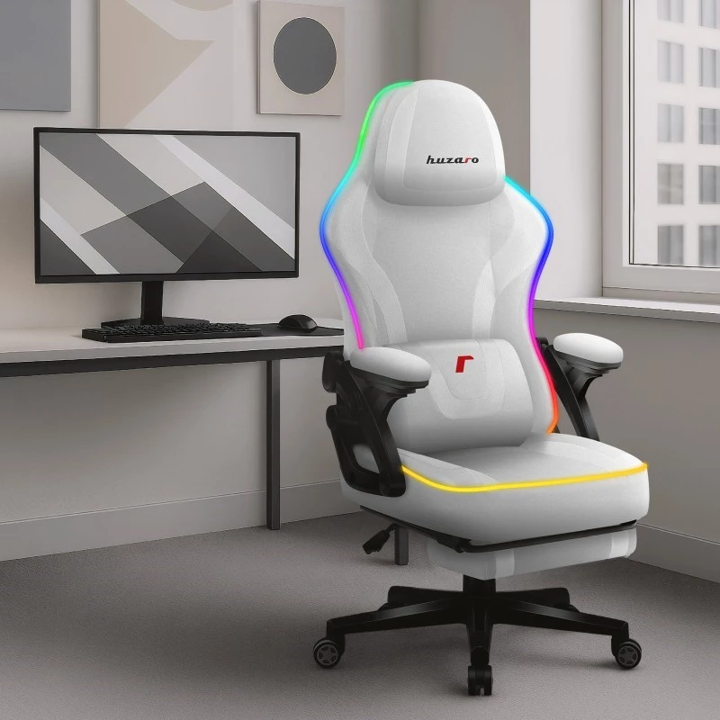 RGB-valkoinen verkkopelituoli