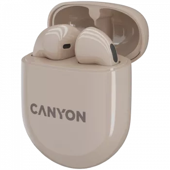 Canyon Bluetooth-headset TWS-6 pelitila/BT 5.3 beige retail (CNS-TWS6BE)