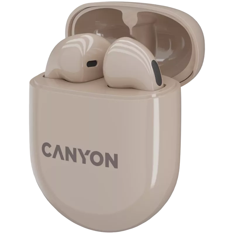 Canyon Bluetooth-headset TWS-6 pelitila/BT 5.3 beige retail (CNS-TWS6BE)