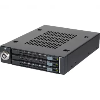 ICY DOCK - ToughArmor - MB993SK-B - 3x 2,5 SATA HDD & SSD 1x 3.5 asemapaikkaan täysmetallinen vaihtokehys turvalukolla