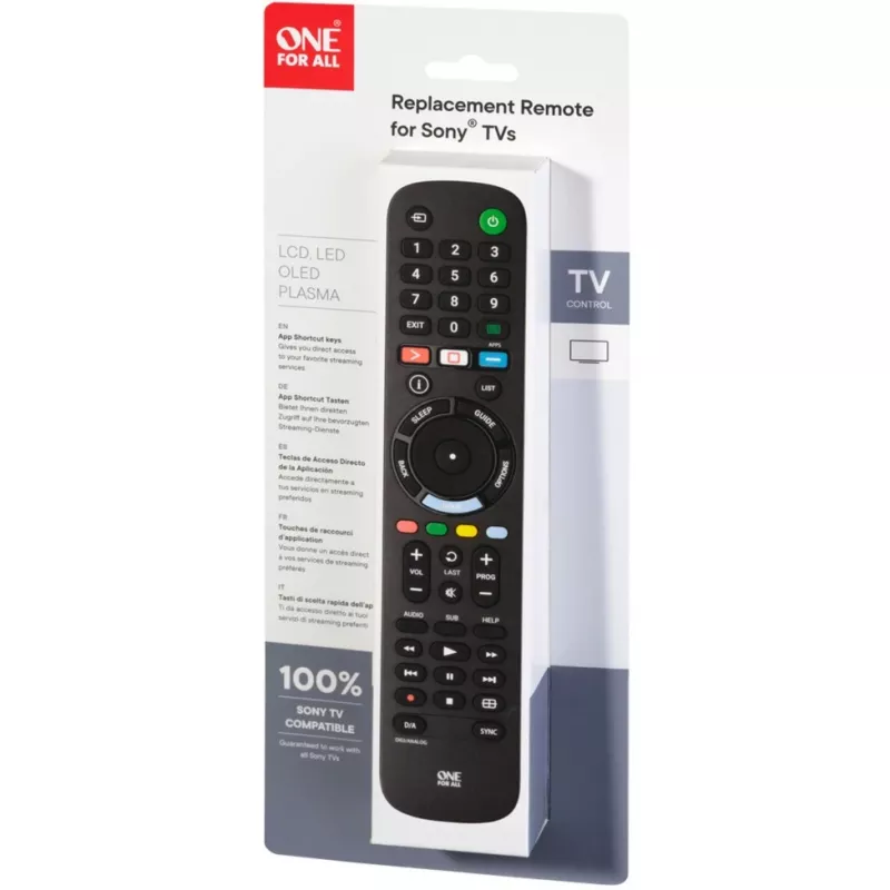One for All TV-kaukosäätimet Sony TV-kaukosäädin