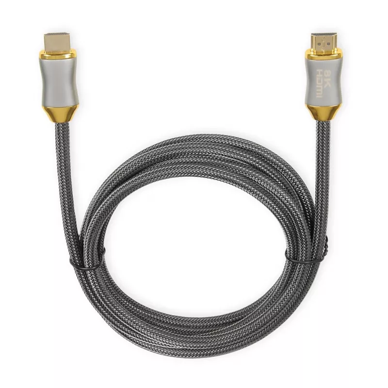 HDMI-kaapeli IBOX HD08 2 m, HDMI Type-A uros–uros, HDMI 2.1, hopea
