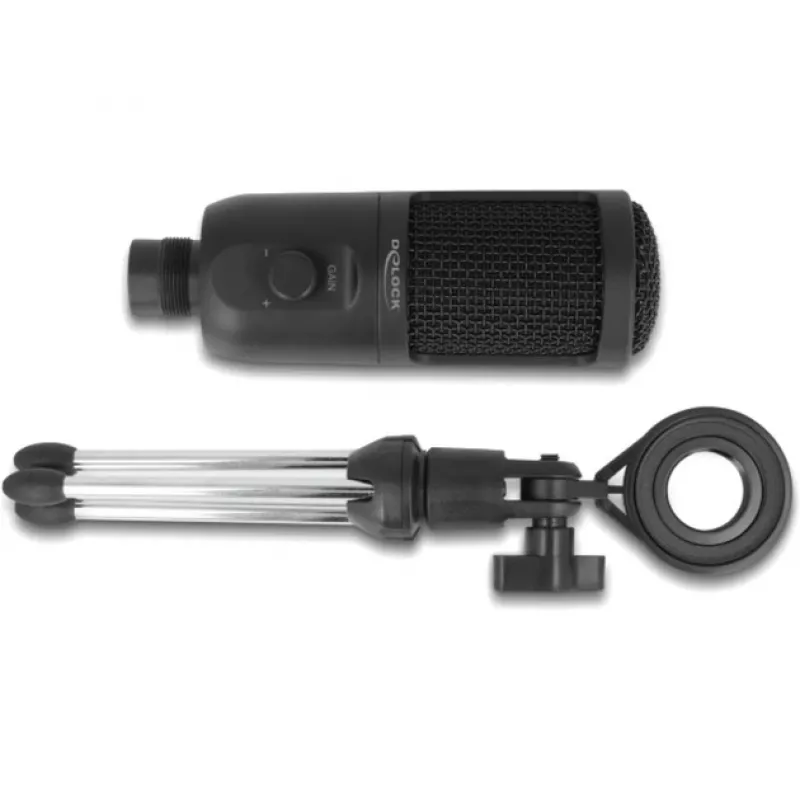 Delock - mikrofoni - USB - musta (66832)