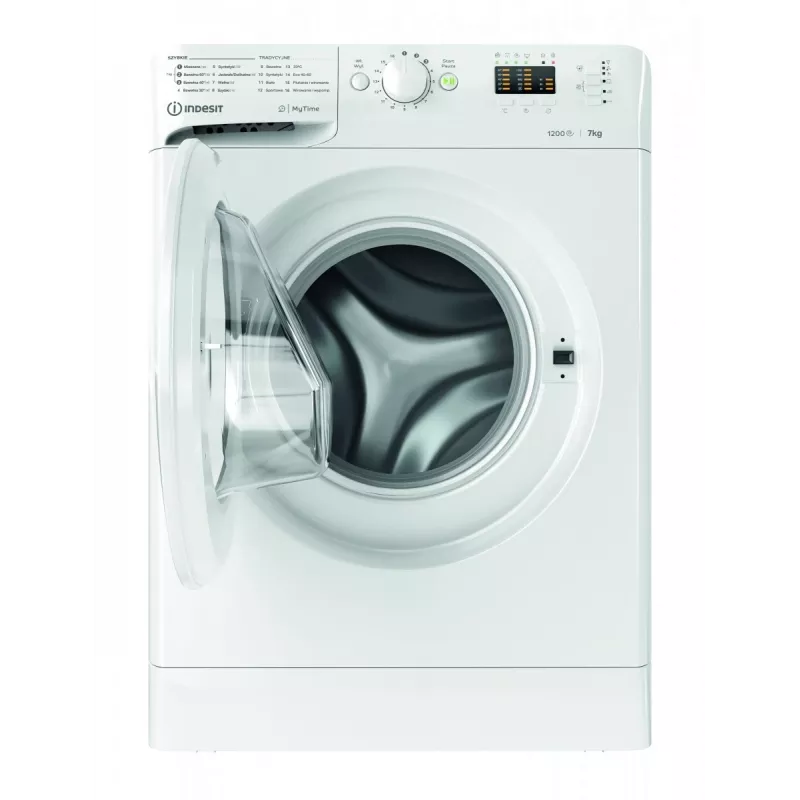 Pesukone INDESIT MTWA71252WPL 7 kg, edestä täytettävä, energialuokka E