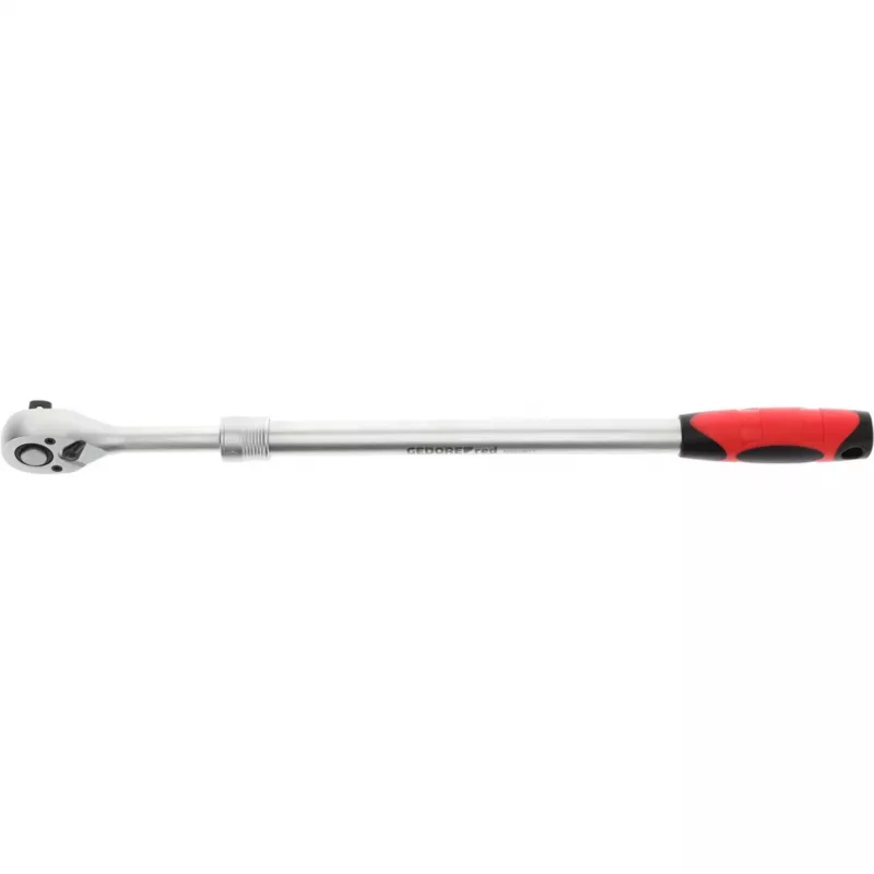 Gedore red R60010027 2K teleskooppinen suunnanvaihtoräikkä 1/2 inch, punainen