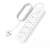 Ylijännitesuoja SurgePlus 8x suko 2xUSB-C 900J 2m