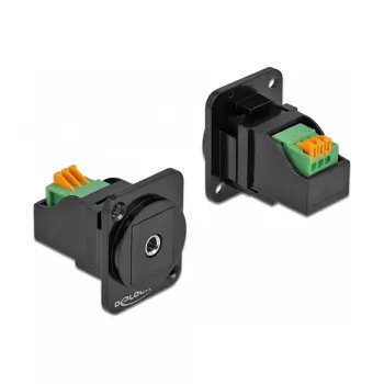 D-Type-moduuli 3,5 mm 3-napainen stereoliitäntä naaras - liitinrima DeLOCK 86732