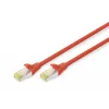 Verkkokaapeli Digitus CAT 6A S/FTP DK-1644-A-0025/R 0,25 m punainen