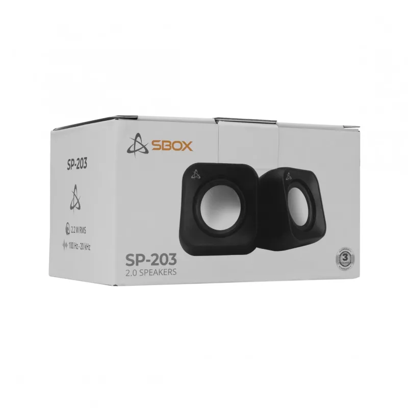 Kaiutin Sbox SP-203 musta, 20W