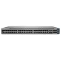 Juniper EX4100 48-porttinen 10/100/1000BaseT PoE+, 4x 10G SFP+ uplink-porttia, 4x 25G SFP28 stacking-/uplink-porttia, redundantit tuulettimet, 1 AC-virtalähde JPSU-920-AC-AFO sisältyy (optiikka myydään erikseen) vakio-ohjelmistolla. TAA-yhteensopiva. (EX4100-48P)