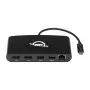 OWC Thunderbolt 3 Mini-telakka, 5 porttia, tukee kahta 4K-näyttöä, Gigabit Ethernet -liitäntä, integroitu kaapeli