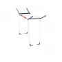 Pyykkiteline Leifheit Pegasus 180 Maxx Winged — lattialla seisova pyykkiteline, 18 m kuivauspituus, korkeussäädettävä 1080–1280 mm, 550×1100×1280 mm, sininen/valkoinen