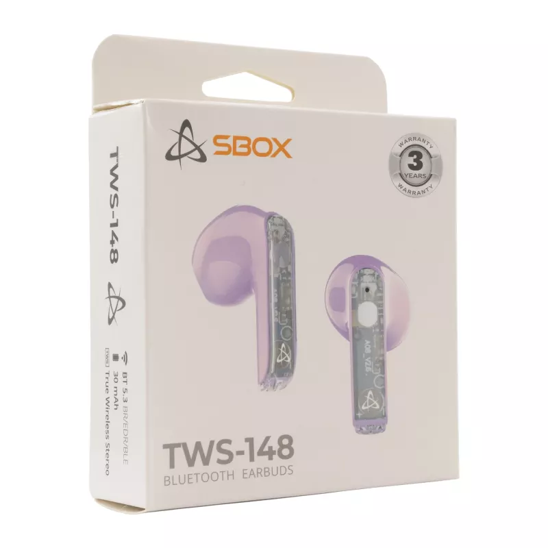 Kuulokkeet SBOX EB-TWS148 violetti
