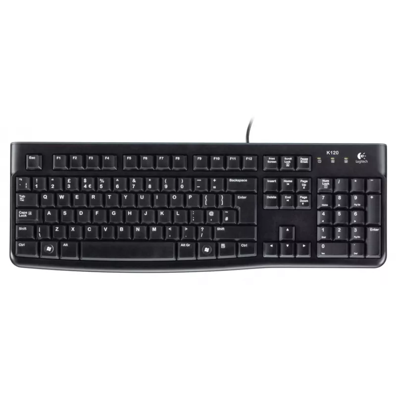 Näppäimistö Logitech K120 johdollinen näppäimistö