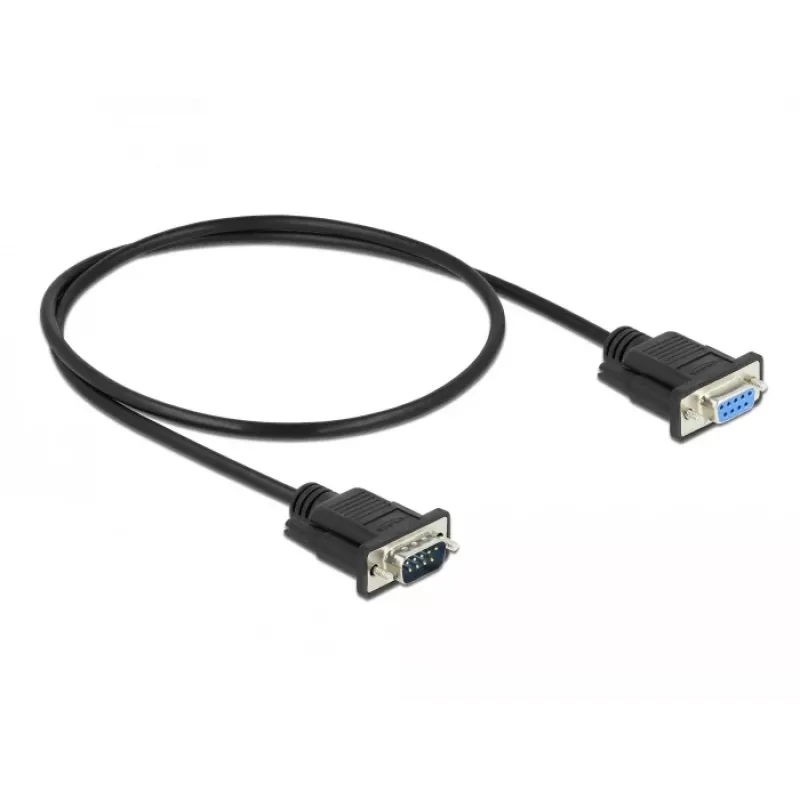 Sarjakaapeli DeLOCK 86613, musta, 0,5 m, RS-232
