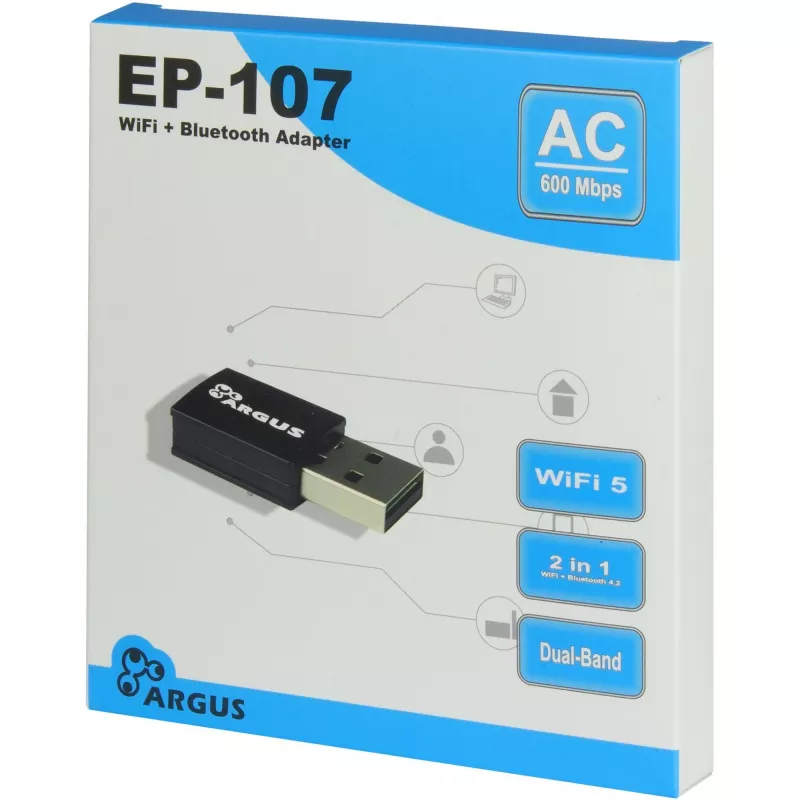 Verkkokortti Inter-Tech 88883056 WLAN Bluetooth 600 Mbit/s
