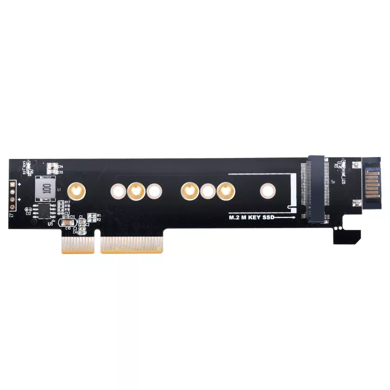 Silverstone SST-ECM28 M.2/SATA-sovitinkortti, PCIe 4.0, 1x M-Key, 1x SATA