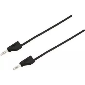 VOLTCRAFT mittausjohto [pistoke 4 mm - pistoke 4 mm] 5 m musta MSB-300 (MSB-300-5-SW)